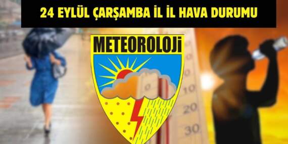 Meteoroloji’den yeni uyarı geldi! Tüm Türkiye’yi yakından ilgilendiriyor: İşte 24 Eylül il il hava durumu