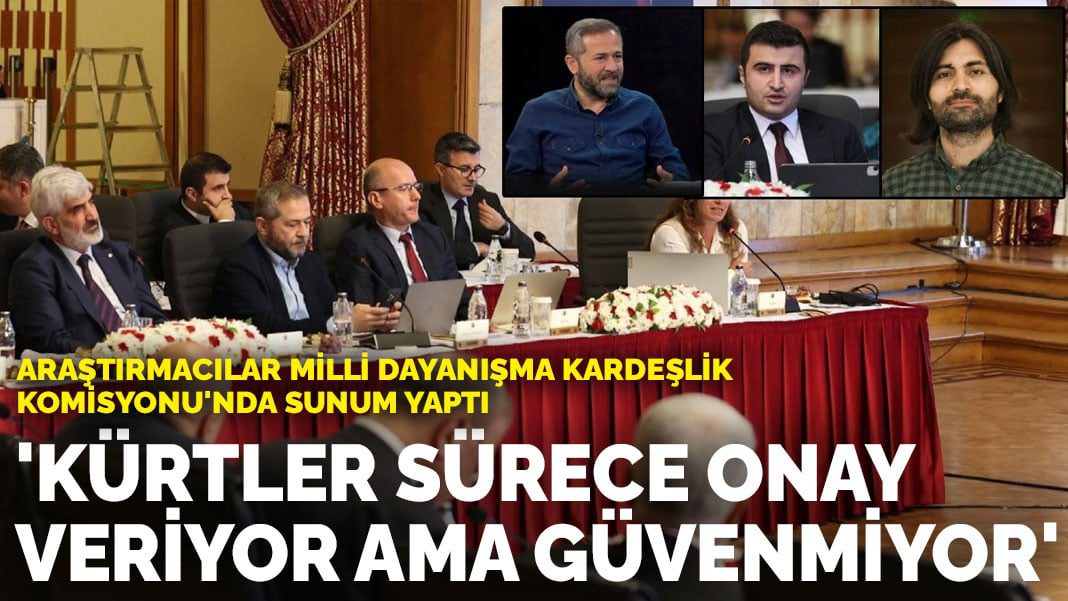 Araştırmacılar Milli Dayanışma Kardeşlik Komisyonu’nda sunum yaptı: ‘Kürtler sürece onay veriyor ama güvenmiyor’