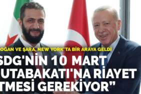 Cumhurbaşkanı Erdoğan ve Şara, New York’ta bir araya geldi