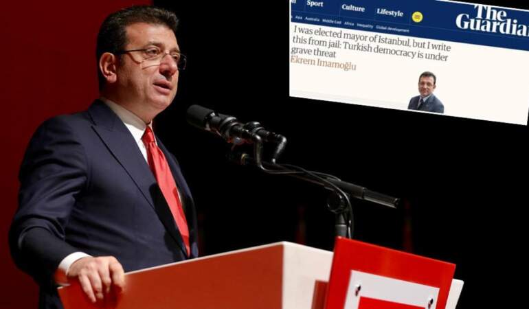 İmamoğlu, Guardian’a makale yazdı: Türk demokrasisi büyük tehdit altında