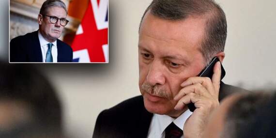Erdoğan ve İngiltere Başbakanı Starmer telefonda görüştü