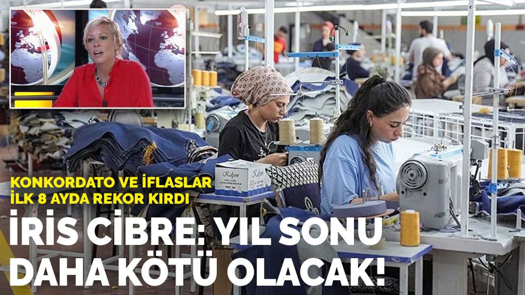 İris Cibre: Yıl sonu daha kötü olacak! Konkordato ve iflaslar ilk 8 ayda rekor kırdı
