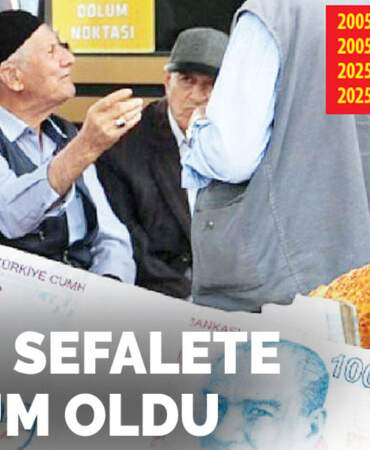 Emekli sefalete mahkum oldu