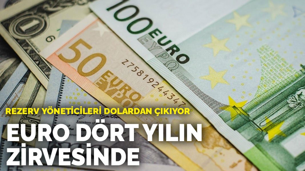 Rezerv yöneticileri dolardan çıkıyor: Euro dört yılın zirvesinde