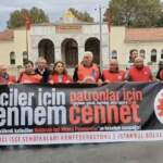 DİSK, işçi Nicolai Palamarcıuc için valilik önünde açıklama yaptı