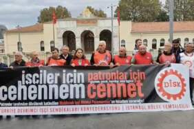 DİSK, işçi Nicolai Palamarcıuc için valilik önünde açıklama yaptı