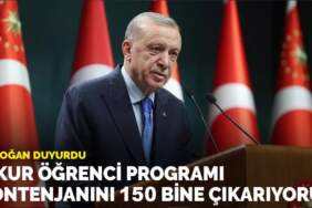 Erdoğan: İŞKUR öğrenci programı kontenjanını 150 bine çıkarıyoruz