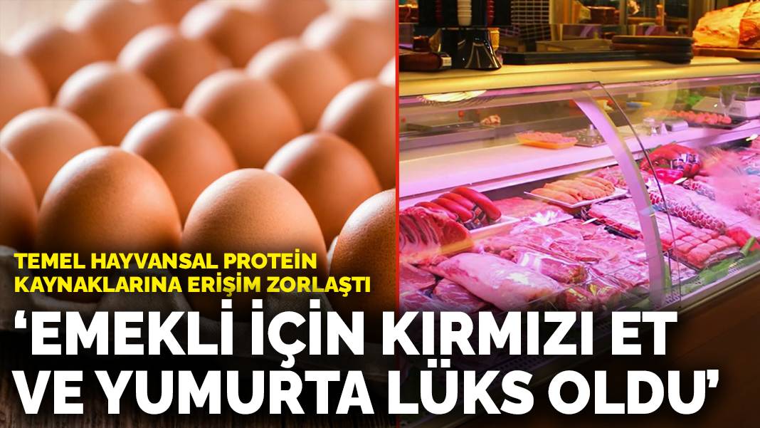 Temel hayvansal protein kaynaklarına erişim zorlaştı: Emekli için kırmızı et ve yumurta lüks oldu