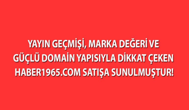 Haber1965.com sitesi satılıktır