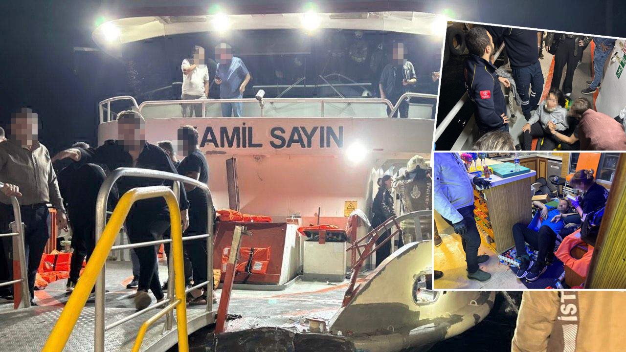 Boğaz’da Korku Dolu Anlar! Beşiktaş-Üsküdar Motoru, Kargo Gemisi ile Çarpıştı