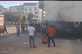 Elazığ’da Market Deposunda Yangın Paniği! Büyümeden Söndürüldü