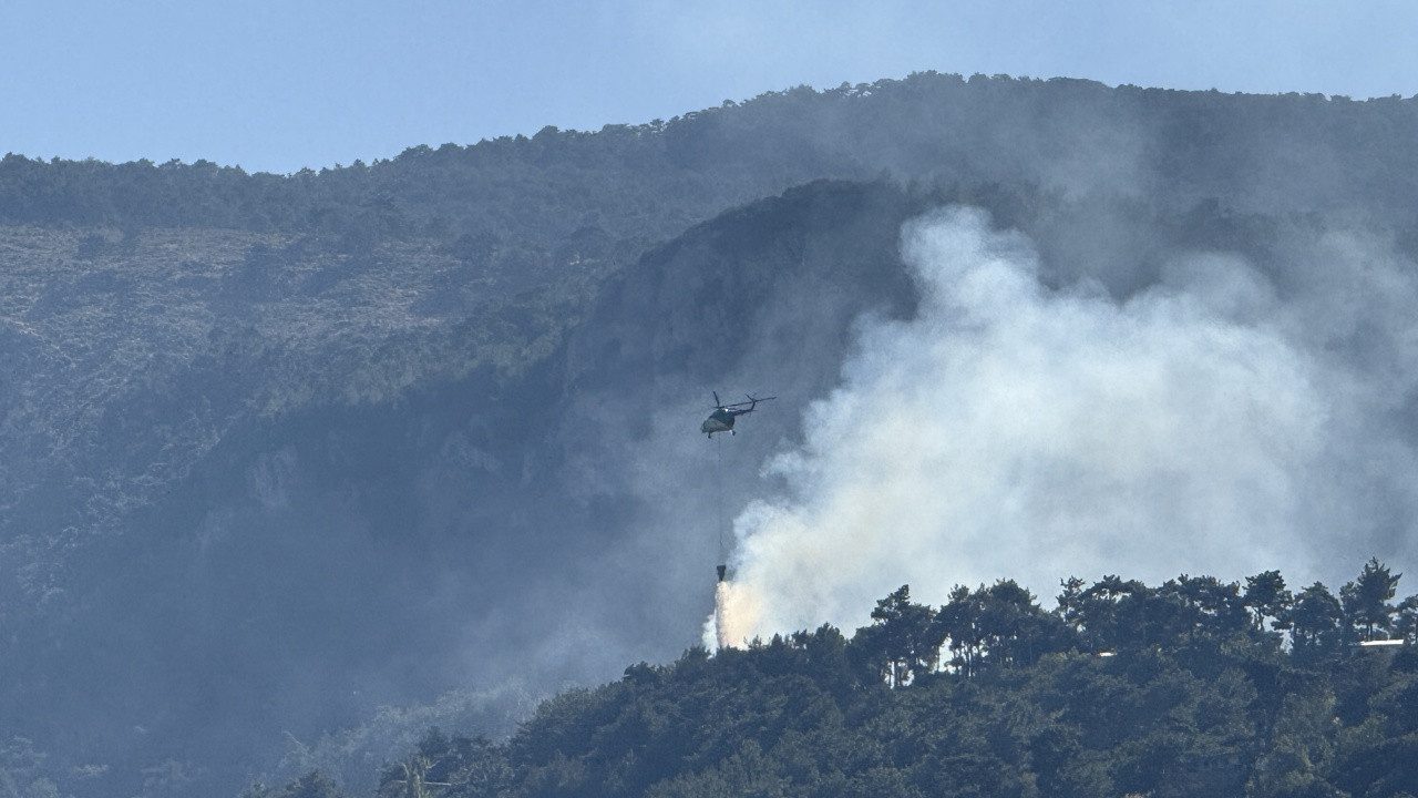 İzmir’deki Yangın Ormana Sıçramadan Söndürüldü