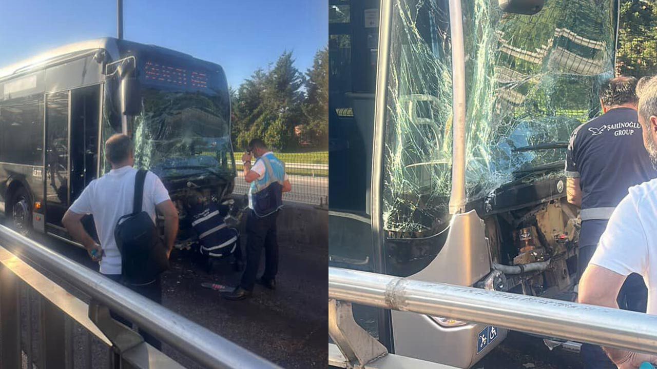 Kadıköy’de Metrobüsler Çarpıştı! 2 Yaralı