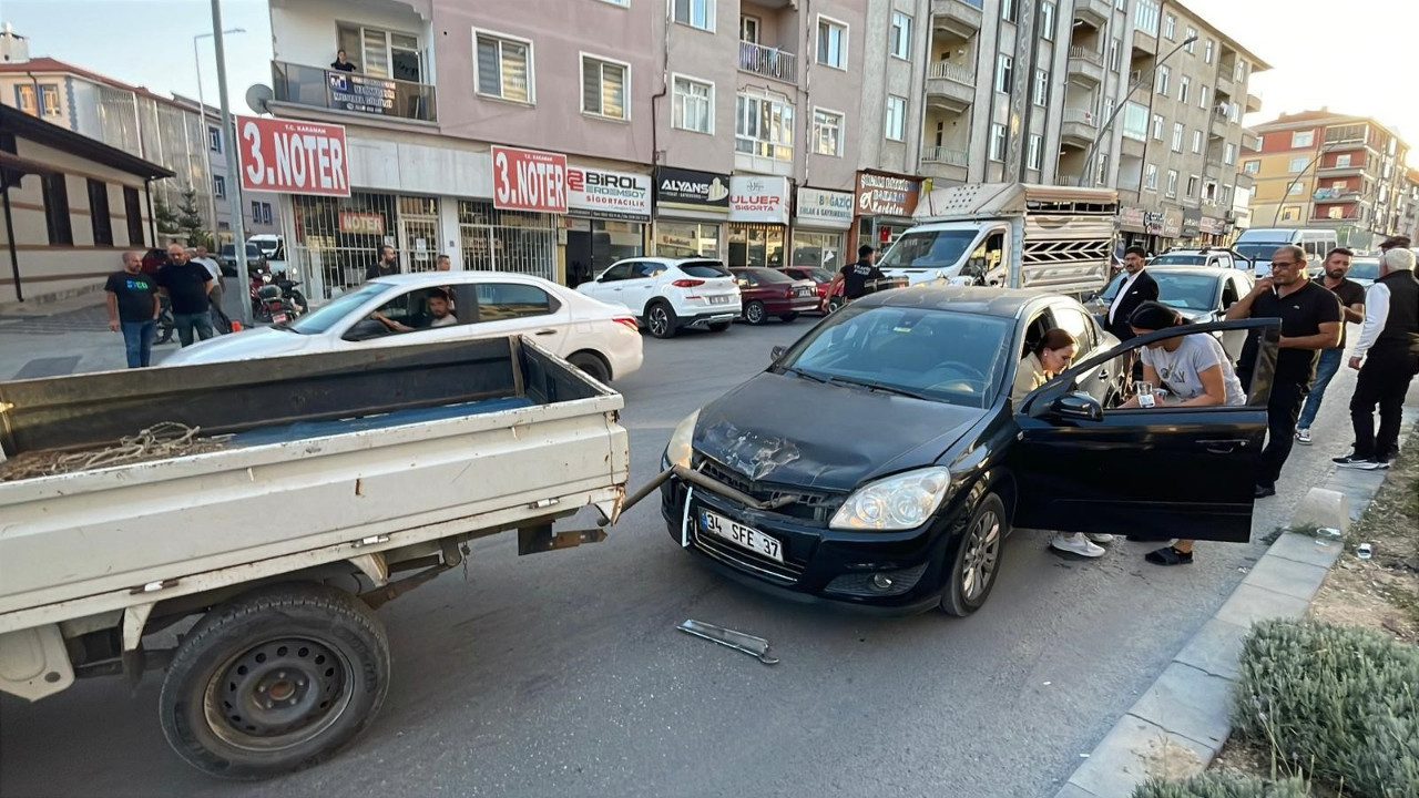 Karaman’da Zincirleme Kaza! 1 Yaralı