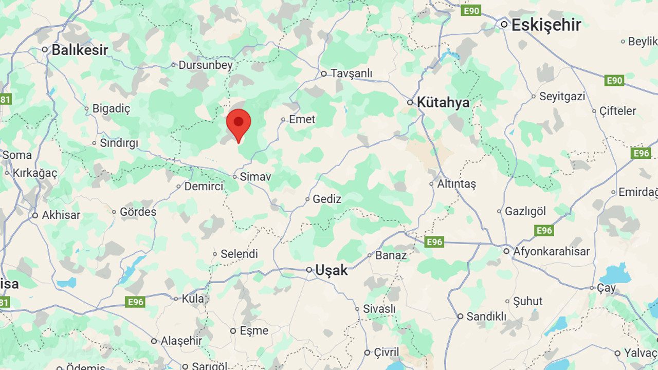 Kütahya’da Hissedilen Deprem