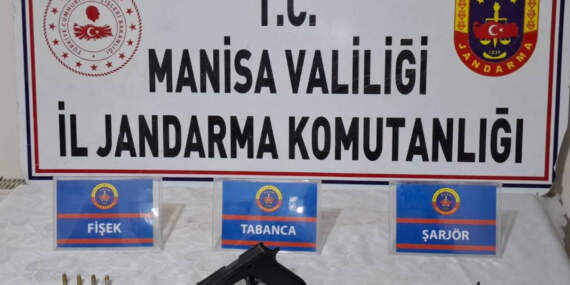 Manisa’da Şüpheli Gencin Üzerinden Tabanca ve Mermi Çıktı