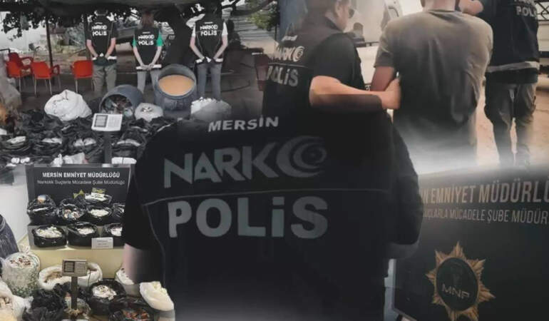 Mersin’de 3,5 Milyon Uyuşturucu Hap Ele Geçirildi: 8 Şüpheli Gözaltında