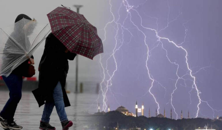 Meteoroloji’den Çifte Uyarı! Marmara ve Karadeniz’de sağanak; Ege’de fırtına bekleniyor