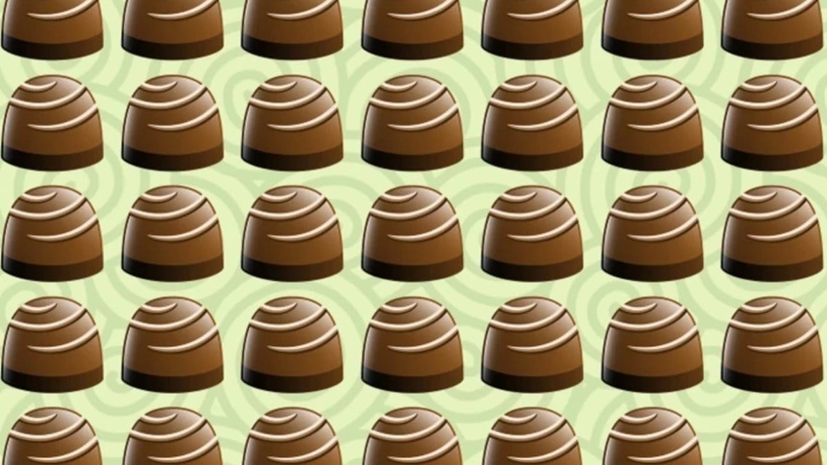 Yalnızlar dâhiler fark ediyor! Resimdeki farklı çikolatayı 6 saniyede bulan 130 IQ çıkıyor