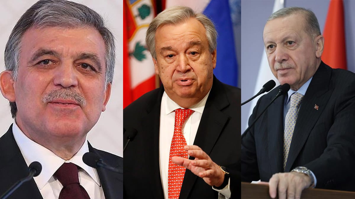 Gül’den Erdoğan’a Guterres tebriği