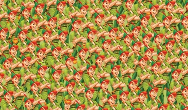 Peter Pan bile yanındakini fark etmemiş! Resimde gizlenen kurbağayı bulmak için 5 saniyeniz var