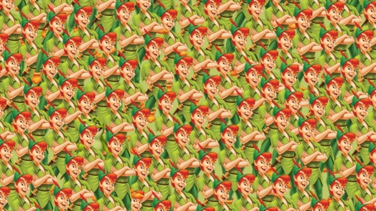 Peter Pan bile yanındakini fark etmemiş! Resimde gizlenen kurbağayı bulmak için 5 saniyeniz var