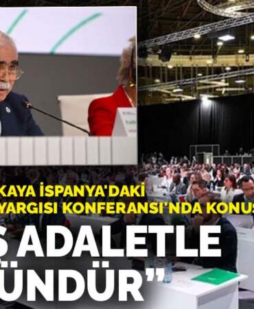 AYM Başkanı Özkaya İspanya’daki Dünya Anayasa Yargısı Konferansı’nda konuştu: Barış adaletle mümkündür