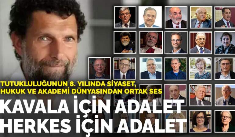 Tutukluluğunun 8. yılında siyaset, hukuk ve akademi dünyasından ortak ses: Kavala için adalet, herkes için adalet