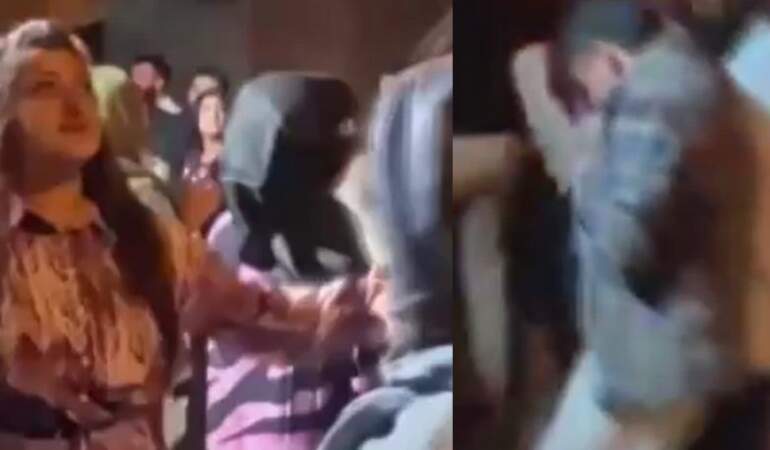 Düğün eğlencesi paniğe dönüştü! Havai fişek kalabalığın arasında patladı: Saniye saniye kameralara yansıdı
