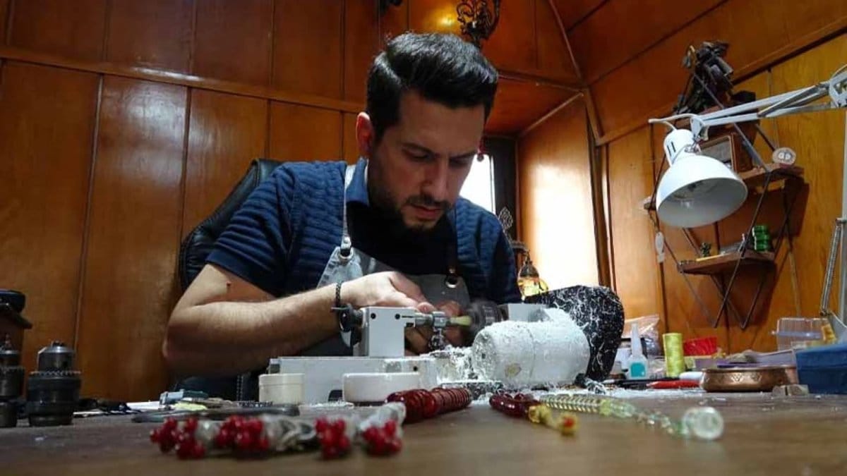 Gaziantep’te tarihi tespihler göz kamaştırıyor! Fiyatları ise 650 bin TL’ye kadar çıkıyor