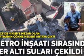 Gebze’de 4 kişiye mezar olan apartmanın çökme nedeni ortaya çıktı! Metro inşaatı sırasında yer altı suları çekildi
