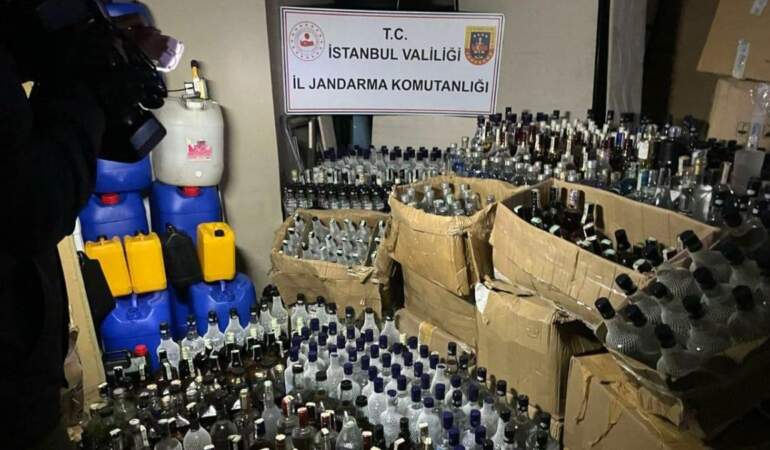 Kaçak ve sahte içki operasyonu: 81 ilde 179 şüpheli