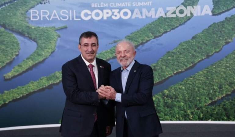 Cevdet Yılmaz’dan Brezilya temasları: Lula da Silva ile görüştü