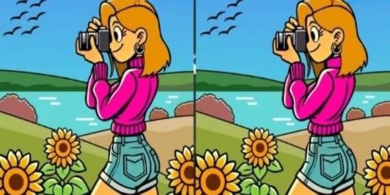 Sadece yüksek IQ’lular başarabiliyor! Fotoğraf çeken iki kız arasındaki 3 farkı 7 saniyede bulun
