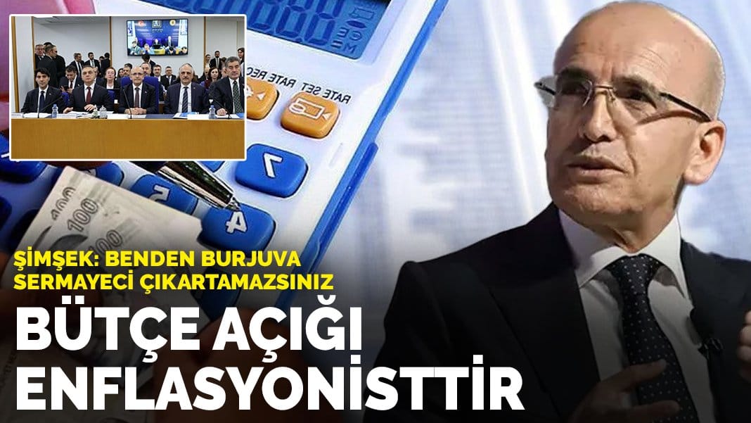 Şimşek: Benden burjuva sermayeci çıkartamazsınız