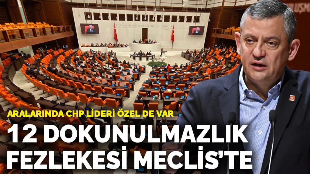 12 dokunulmazlık fezlekesi Meclis’te: Aralarında CHP lideri Özel de var