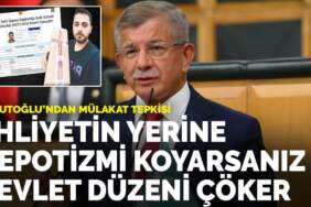 Davutoğlu’ndan mülakat tepkisi: Ehliyetin yerine nepotizmi koyarsanız, devlet düzeni çöker