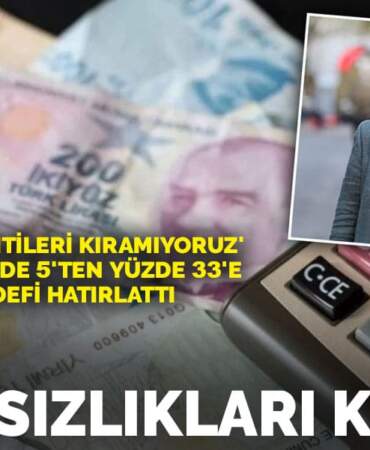 Eğilmez ‘Beklentileri kıramıyoruz’ diyen MB’ye yüzde 5’ten yüzde 33’e yükseltilen hedefi hatırlattı: Önce tutarsızlıkları kırın