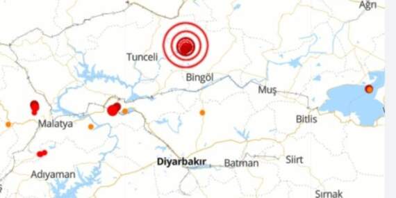 Bingöl’de 3.8 büyüklüğünde deprem