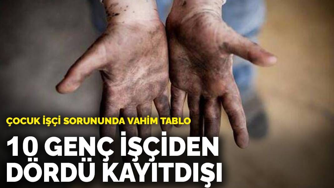 Çocuk işçi sorununda vahim tablo: 10 genç işçiden dördü kayıtdışı
