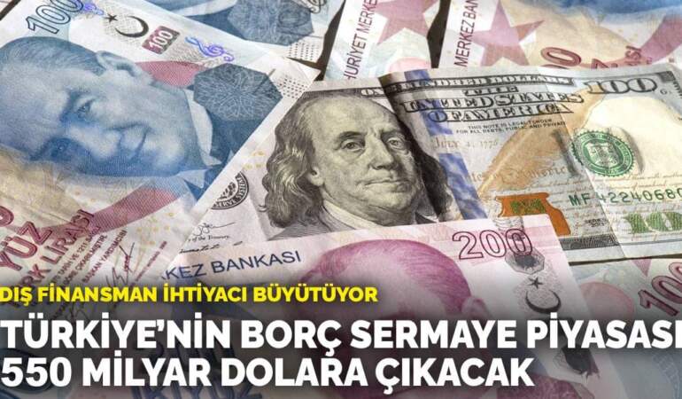 Dış finansman ihtiyacı büyütüyor: Türkiye’nin borç sermayesi piyasası 550 milyar dolara çıkacak