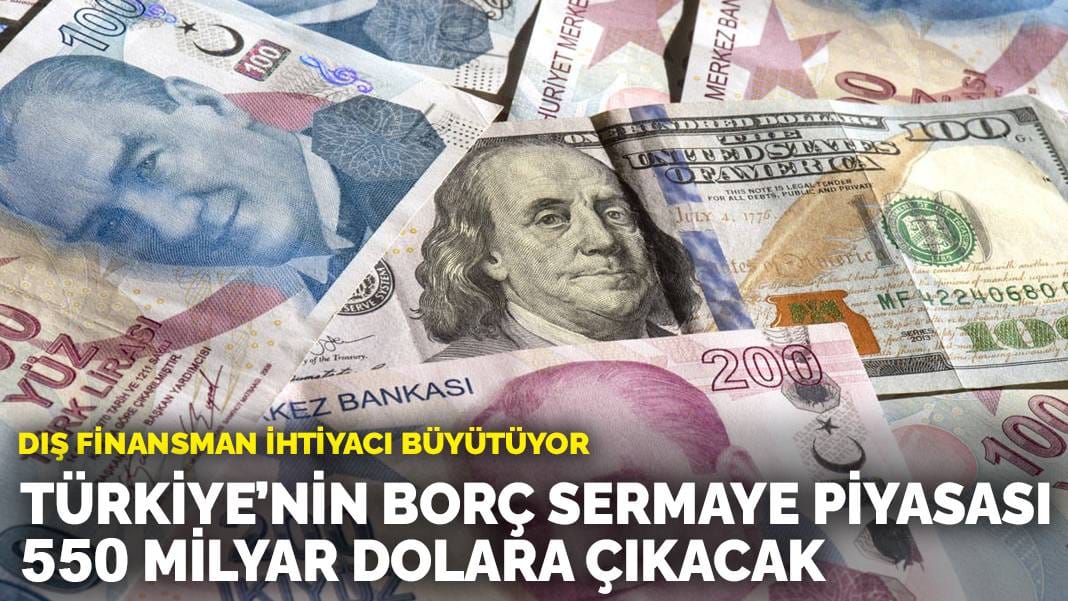 Dış finansman ihtiyacı büyütüyor: Türkiye’nin borç sermayesi piyasası 550 milyar dolara çıkacak