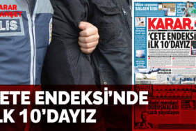 Çete Endeksi’nde ilk 10’dayız