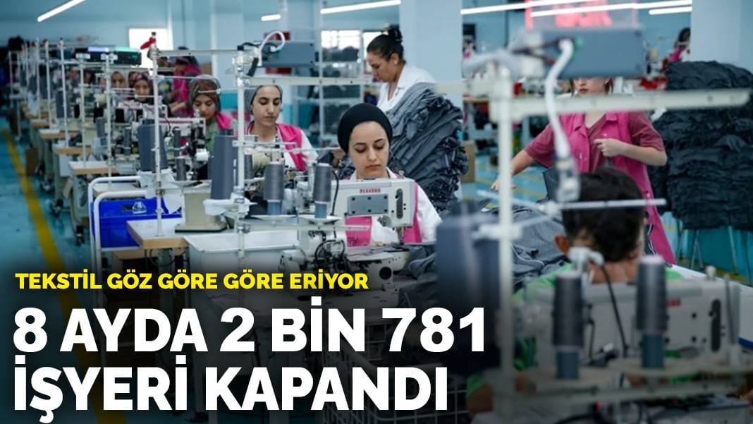Tekstil göz göre göre eriyor: 8 ayda 2 bin 781 işyeri kapandı