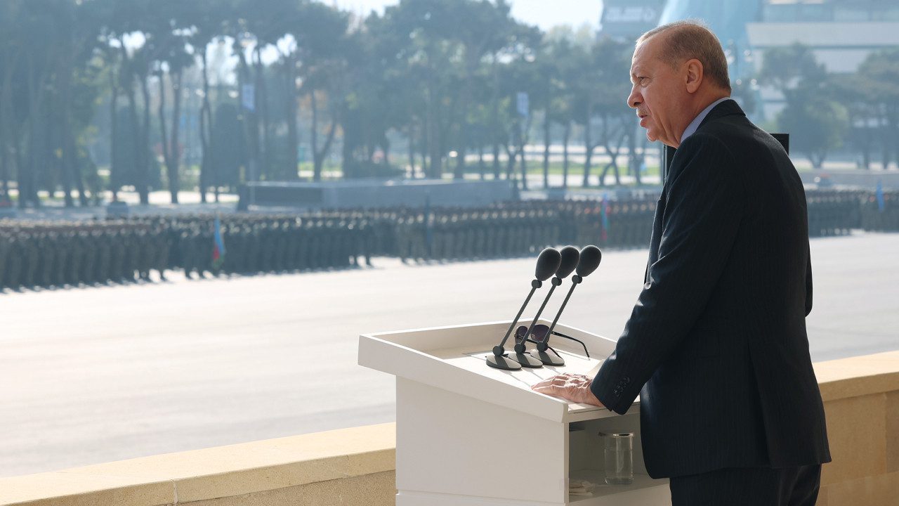 Cumhurbaşkanı Erdoğan Bakü’de: ‘Karabağ Zaferimiz Kutlu Olsun!’
