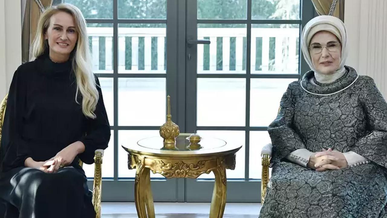 Emine Erdoğan, KKTC Cumhurbaşkanı’nın Eşi Nilden Bektaş Erhürman İle Görüştü
