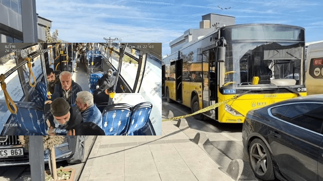 İETT Otobüsündeki Cinayet Anı Kamerada! Yanına Oturan Yolcuya Aniden Saldırdı
