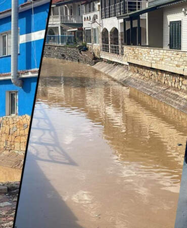 İzmir Yine Sular Altında: Foça ve Aliağa’yı Sağanak Vurdu! Cadde ve Sokaklar Göle Döndü