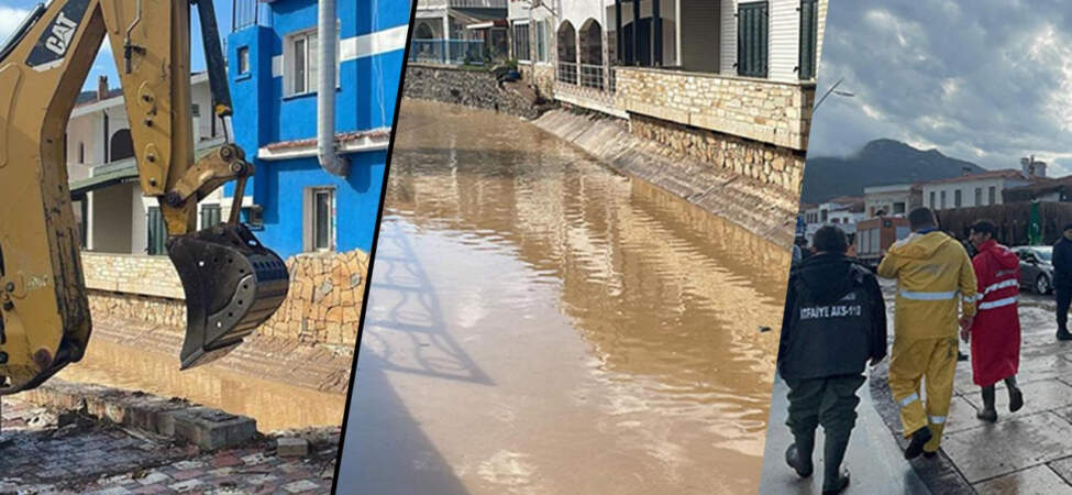 İzmir Yine Sular Altında: Foça ve Aliağa’yı Sağanak Vurdu! Cadde ve Sokaklar Göle Döndü