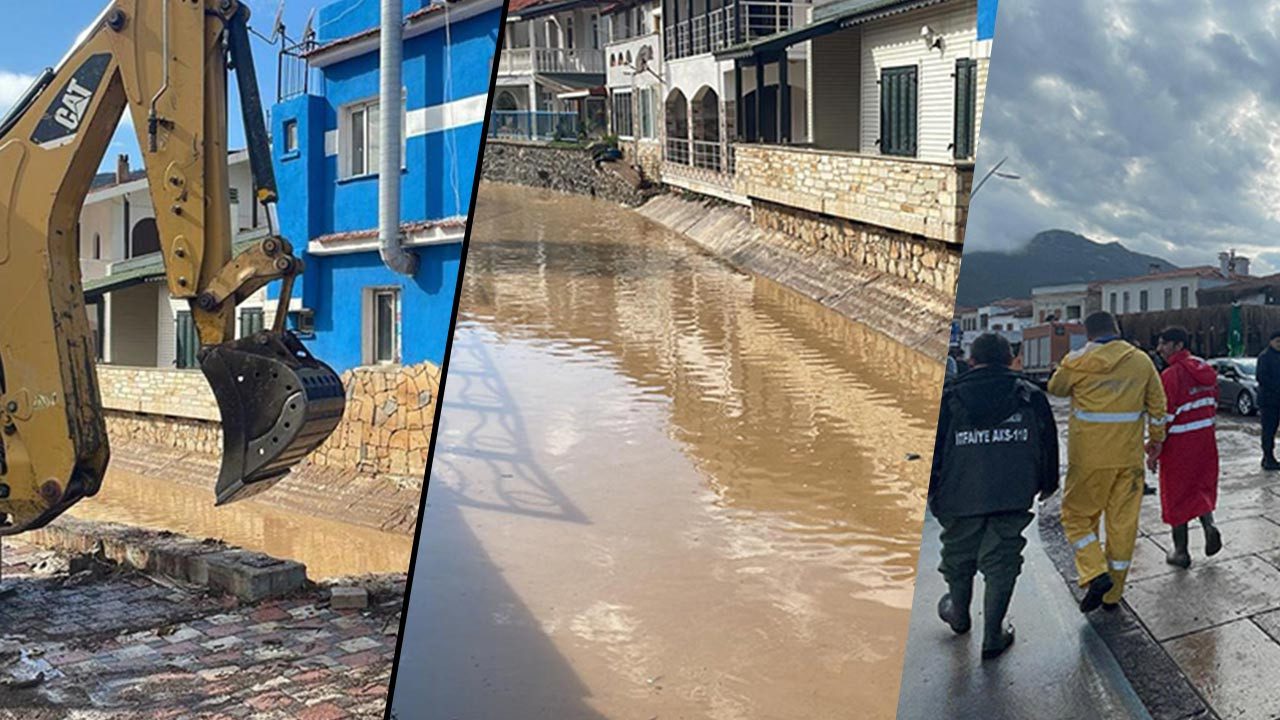 İzmir Yine Sular Altında: Foça ve Aliağa’yı Sağanak Vurdu! Cadde ve Sokaklar Göle Döndü